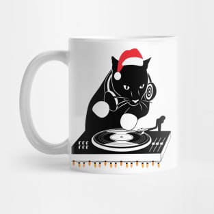 DJ Cat Christmas Edition Mug